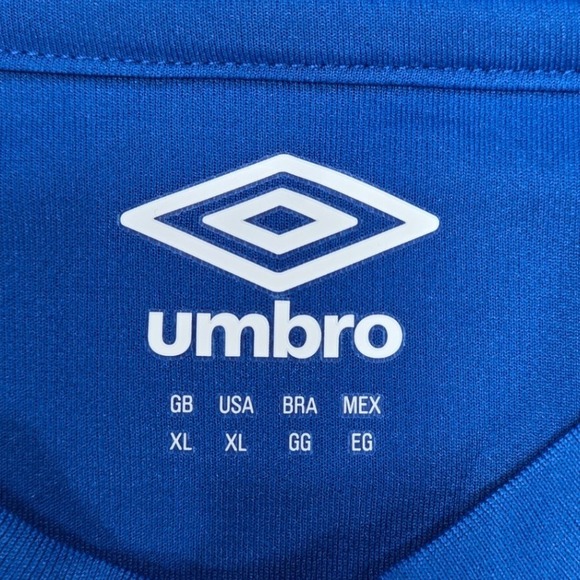 Umbro Soccer Jersey Athletic Training Top Black White Stripe Men's XL - Picture 4 of 7